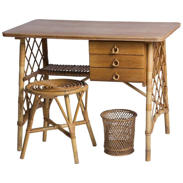 Rattan Desks And Writing Tables 18 For Sale At 1stdibs