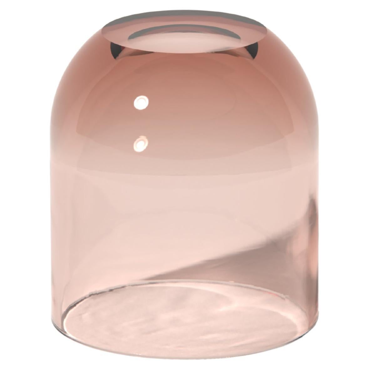 Tavolino Dew Drop in resina traslucida rosso Penny, di Ian Cochran