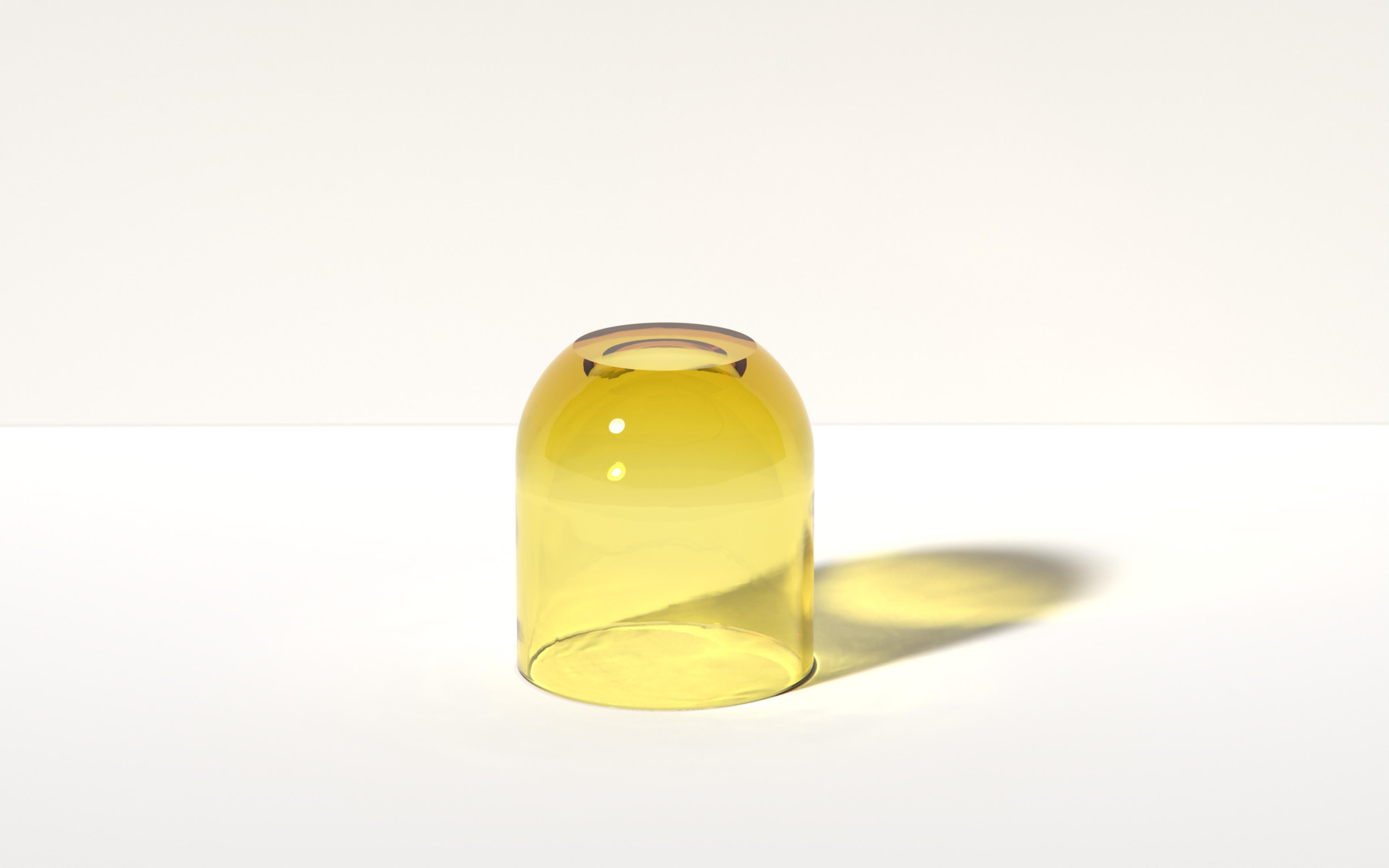 Kleiner Beistelltisch Dew Drop in Spritz Orange, transluzentes Kunstharz, von Ian Cochran im Angebot 4
