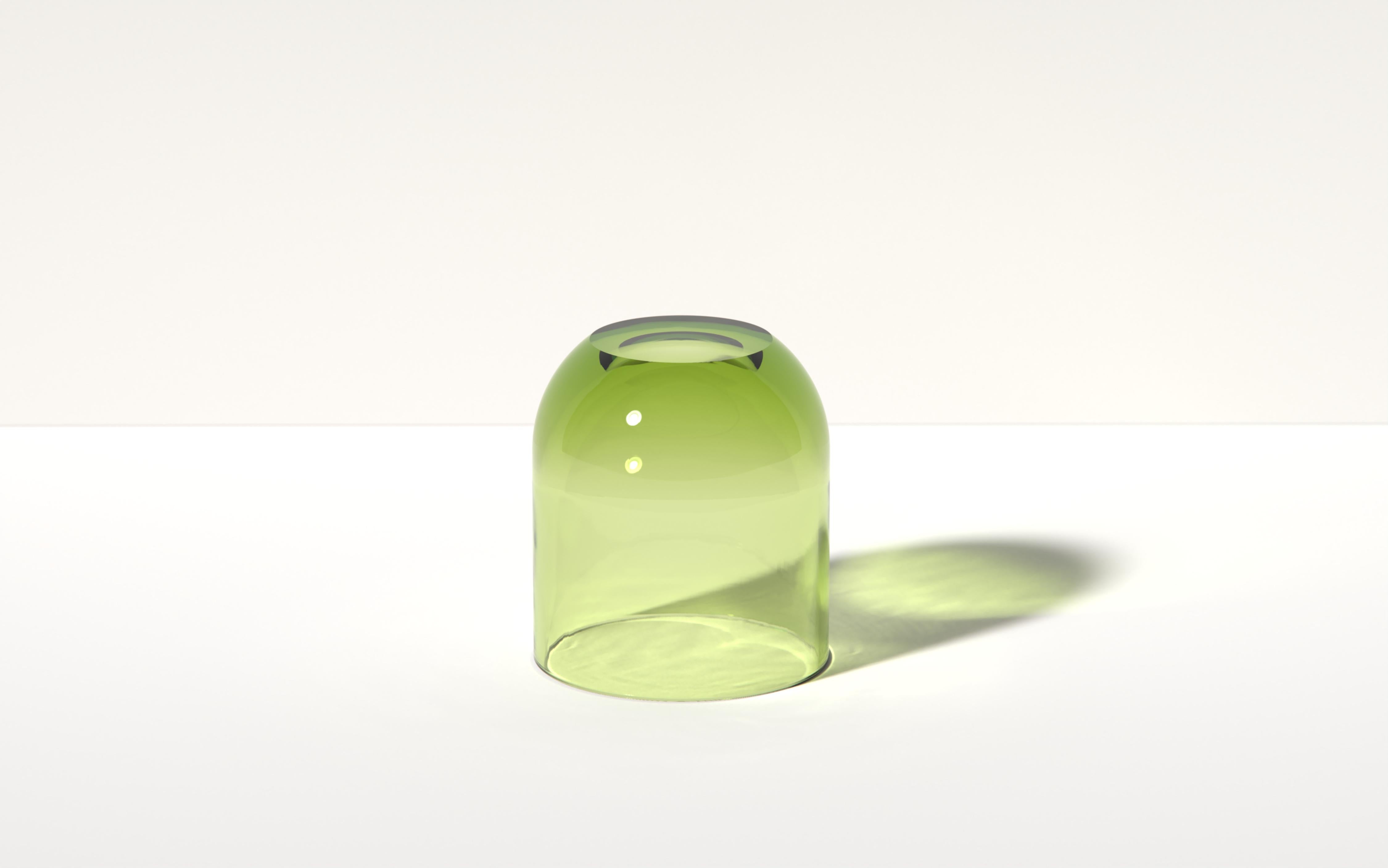 Kleiner Beistelltisch Dew Drop in Spritz Orange, transluzentes Kunstharz, von Ian Cochran (21. Jahrhundert und zeitgenössisch) im Angebot