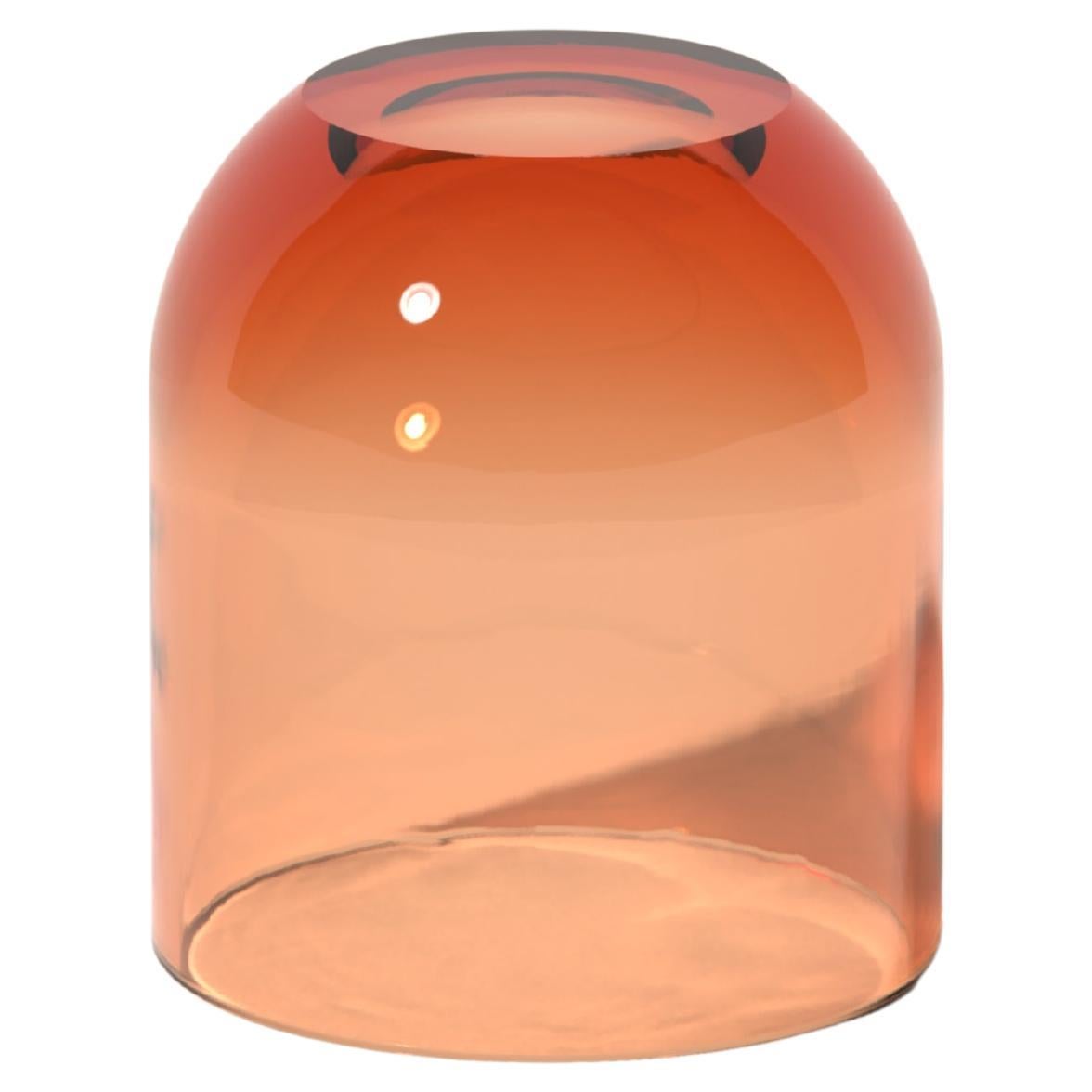 Kleiner Beistelltisch Dew Drop in Spritz Orange, transluzentes Kunstharz, von Ian Cochran