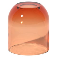 Petite table d'appoint Dew Drop en Spritz Orange, résine translucide, par Ian Cochran