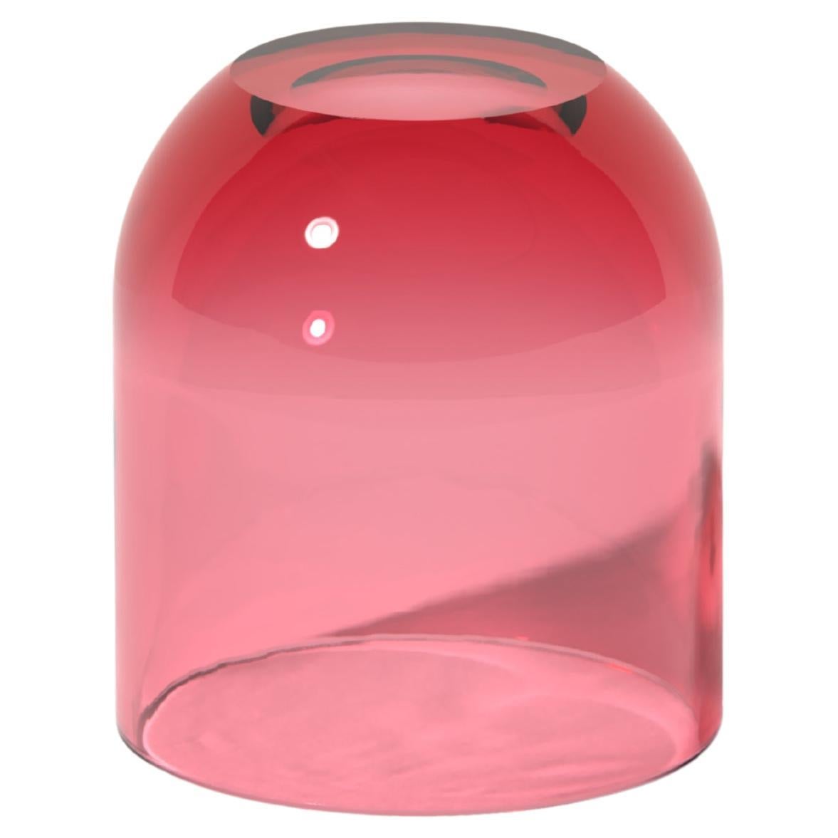 Tavolino Dew Drop in resina traslucida rosso anguria, di Ian Cochran in vendita