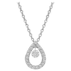 Small Diamond Pear-Shaped Drop Pendant