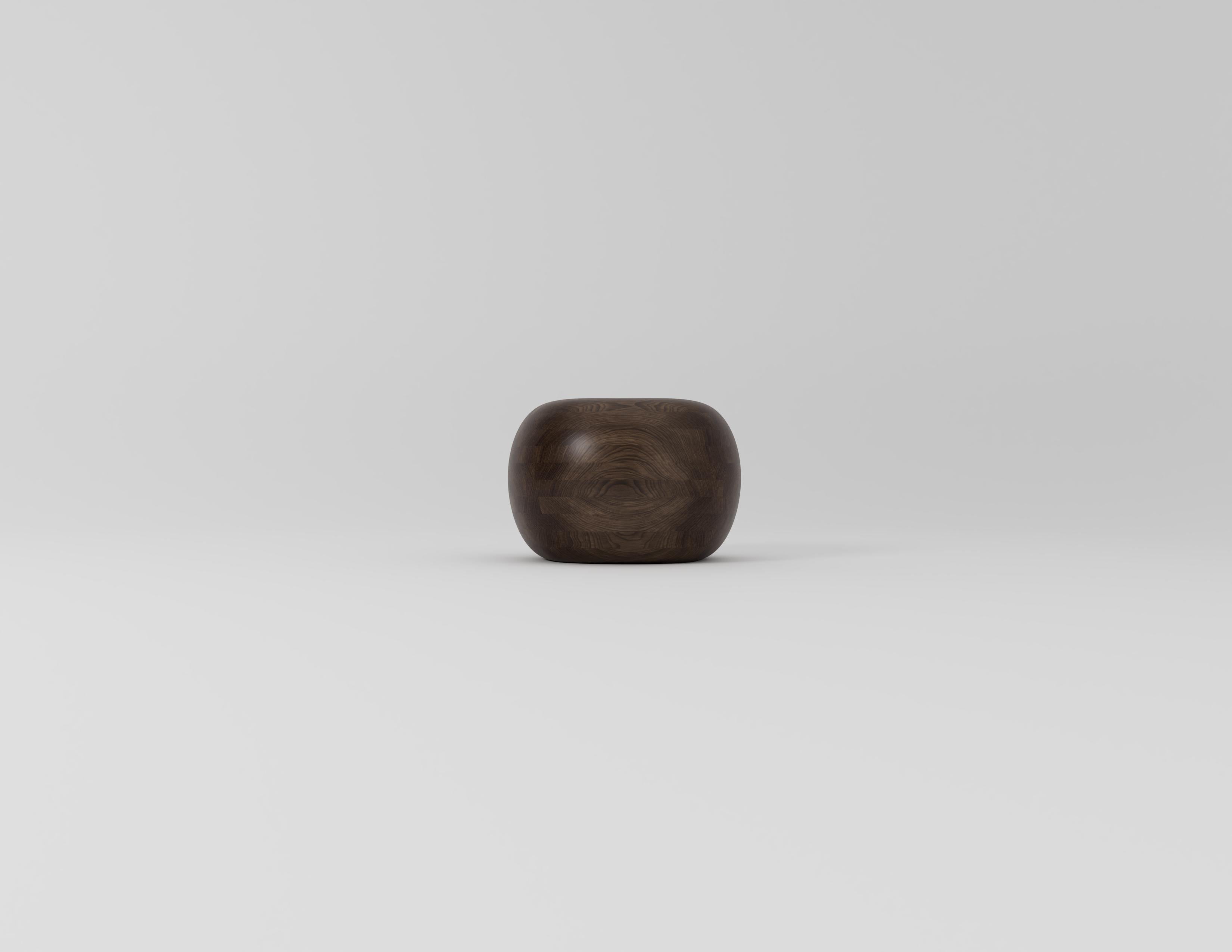 Small Dimple Walnut Stool by Studio TOOJ
Designed by Johan Wilén
Dimensions: D 63 x H 42 cm.
Materials: Walnut wood.

A true testament to the designer’s signature style, redefining what we understand as the beauty of simplicity. Exquisite solid wood