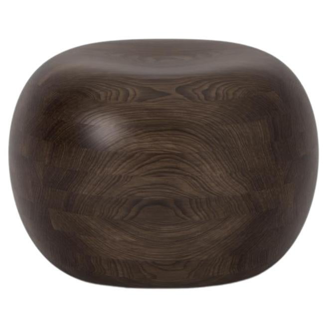 Small Dimple Walnut Stool by Studio TOOJ