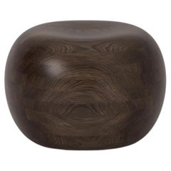 Small Dimple Walnut Stool by Studio TOOJ