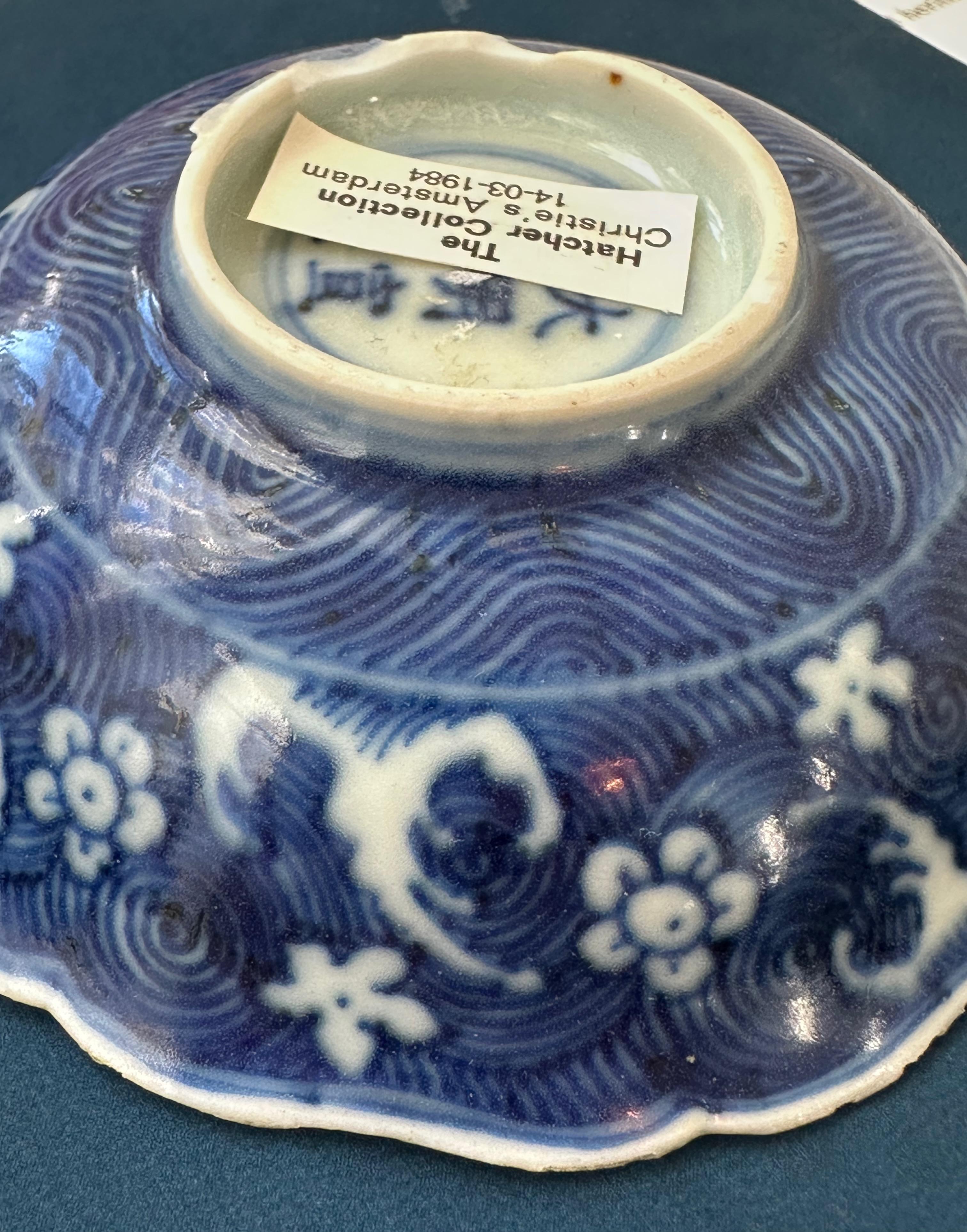 Porcelain Small Dish from Hatcher Collection Decorated with Flying Horse