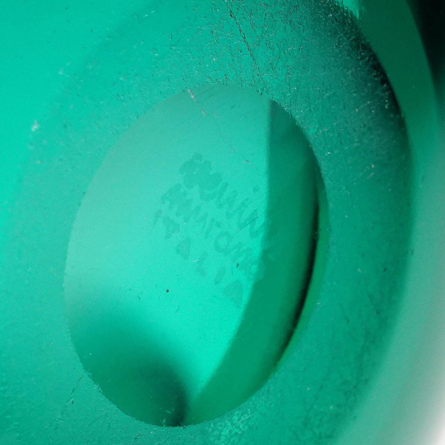 Plato pequeño de vidrio verde, Venini Murano, Ca. 1930s en Bueno estado para la venta en Berghuelen, DE