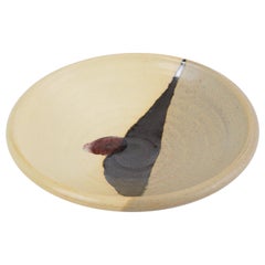 Small Dish with Yellow Glaze by Otto Heino, 1998