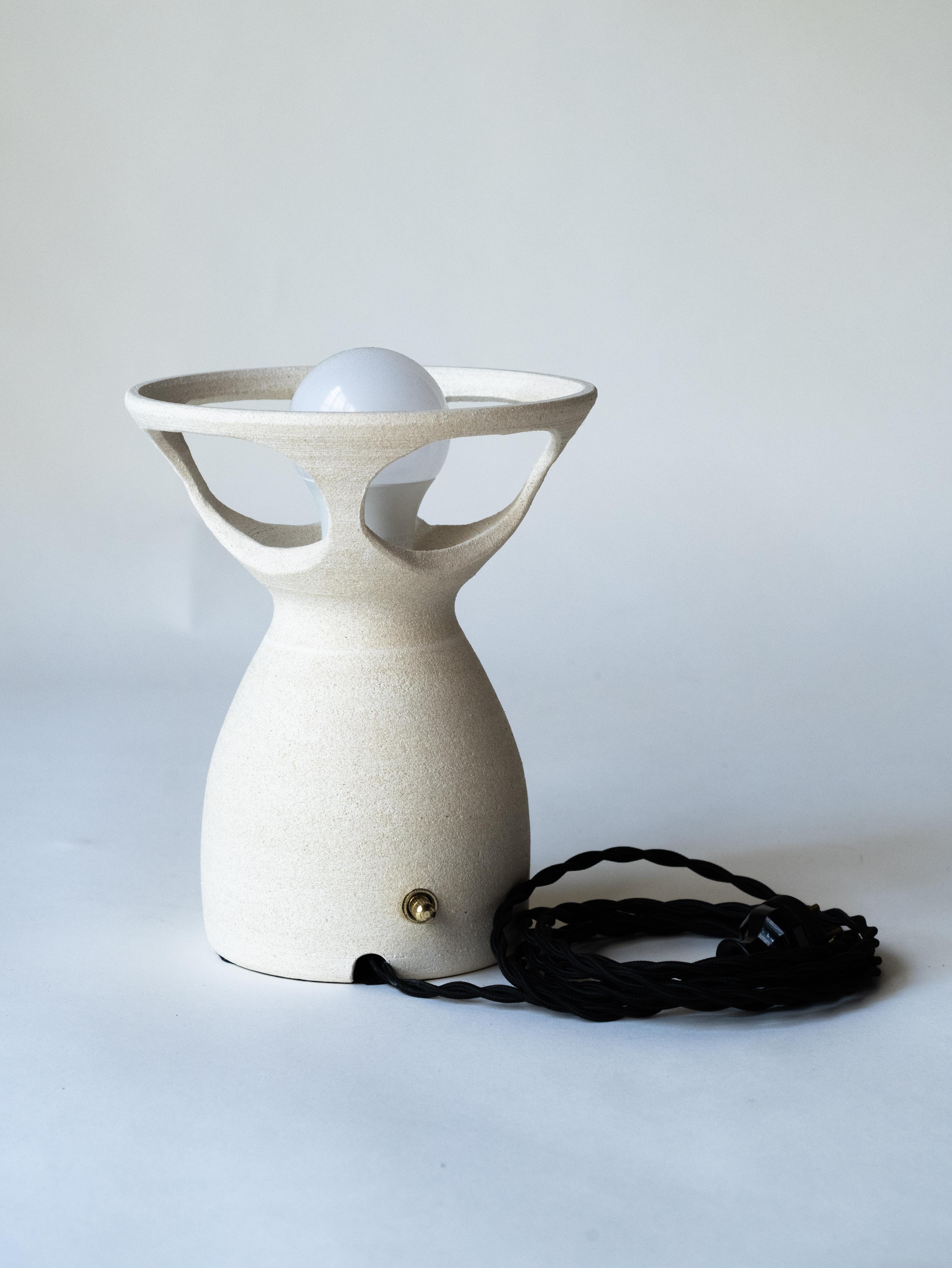 Ceramic Small Dome Lamp in Porcelain  For Sale