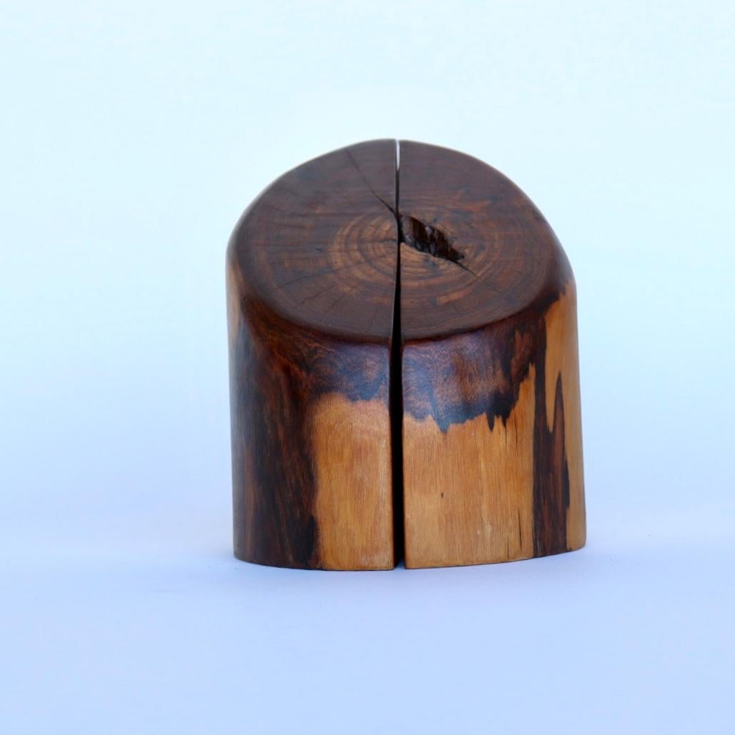 Mid-20th Century Small Don Shoemaker for Señal Bookends in Solid Cocobolo