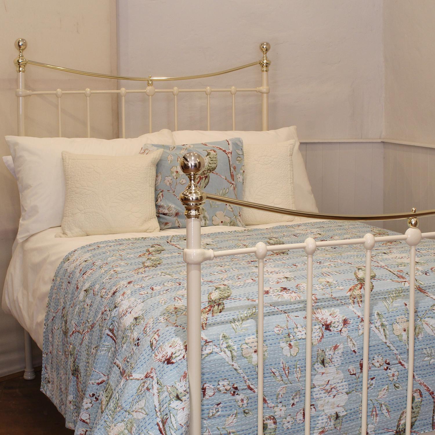 small double brass bed