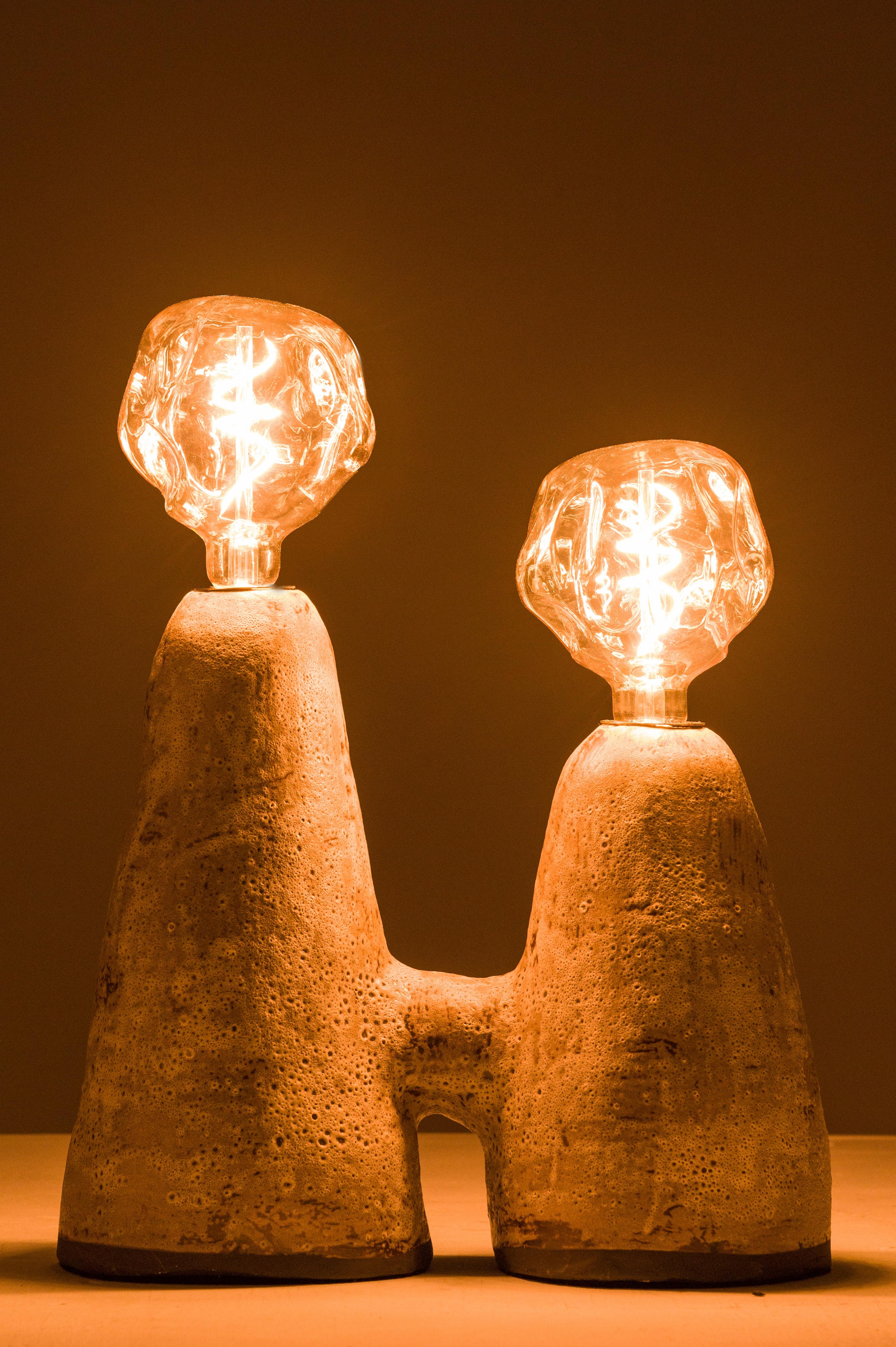 Post-Modern Small Double Lamp by Sophie Rogers