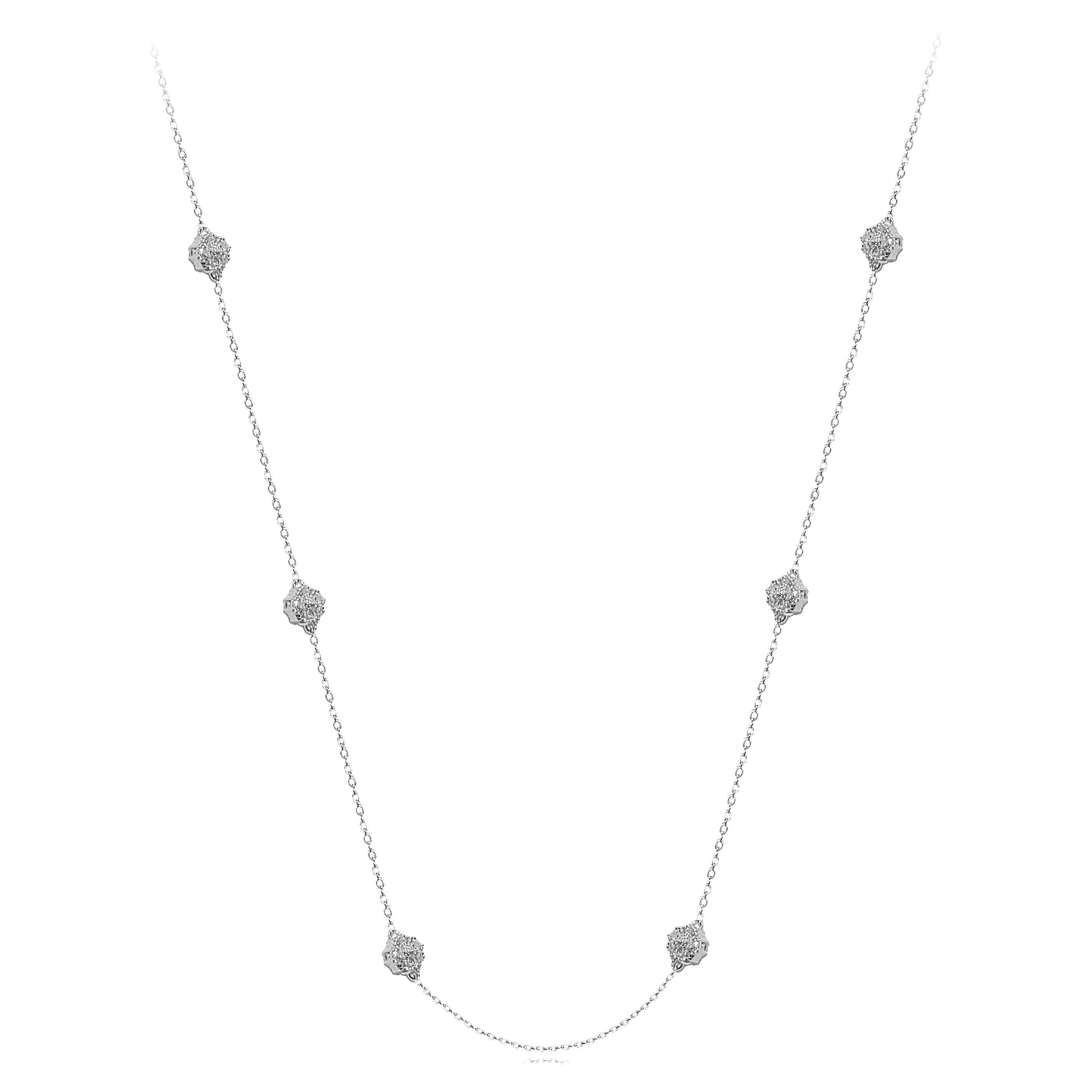 Small Doublesided Blossom Chain Necklace