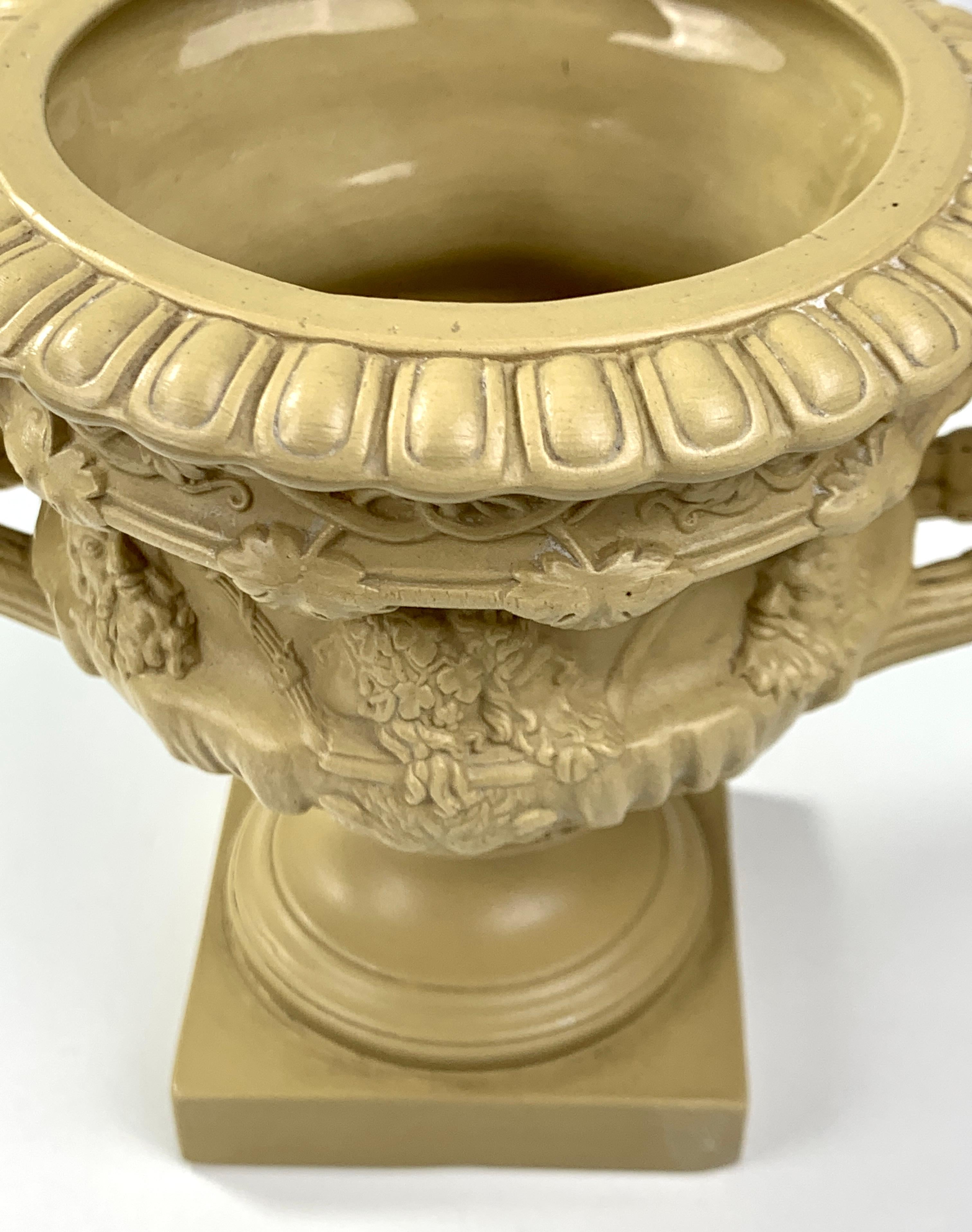 Small Drabware Vase Neoclassical Design Made England, Circa 1830 In Excellent Condition In Katonah, NY