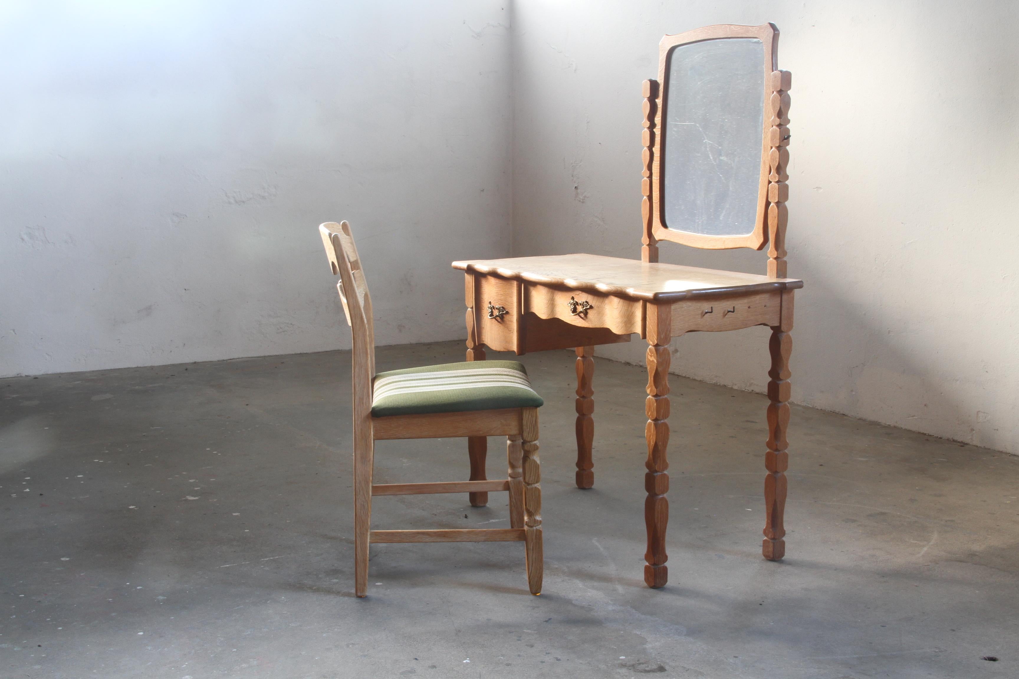 Small Dressing Table in Brutalist Kjærnulf Style, 1960s 5