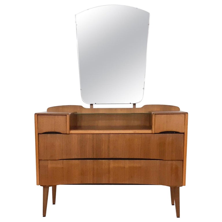 Small Dressing Table or Vanity by Gunther Hoffstead for Uniflex, U.K. 1960s  For Sale at 1stDibs | small vanity table, 1960s vanity with mirror, 1960  vanity with mirror