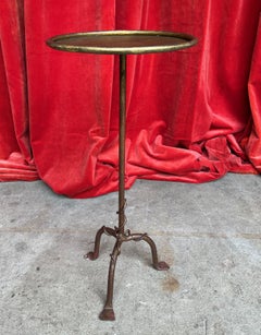 Small Drinks Table on a Tripod Base with Decorative Detail on the Base