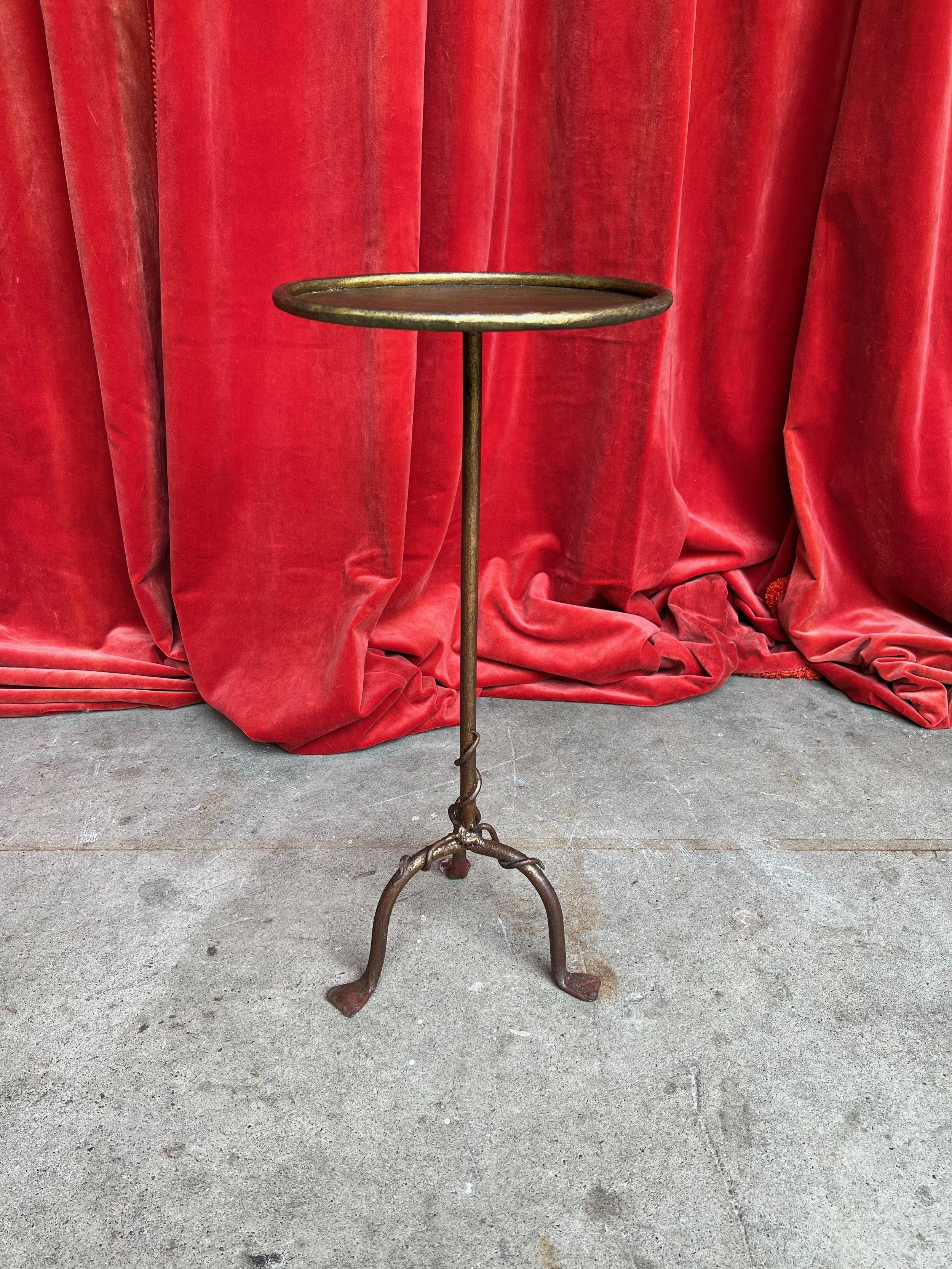 Small Drinks Table on a Tripod Base with Decorative Detail on the Base 2