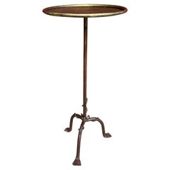 Small Drinks Table on a Tripod Base with Decorative Detail on the Base