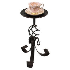 Small Drinks Table / Side Table / Martini Table in Wrought Iron