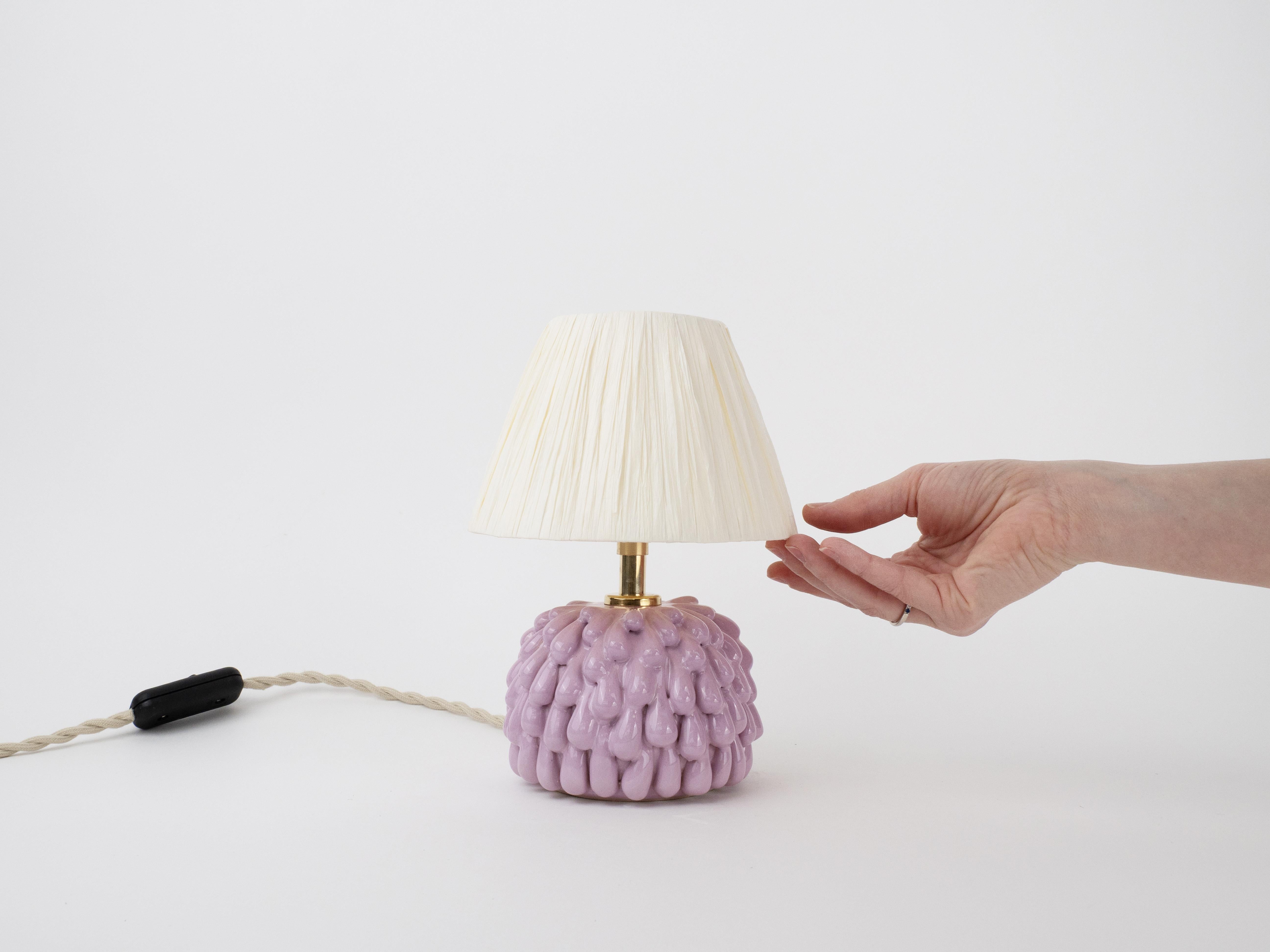 Small Drip Violet Table Lamp In New Condition For Sale In London, GB