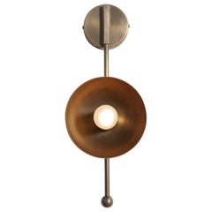Small Drop Brass Wall Sconce Two by Lamp Shaper