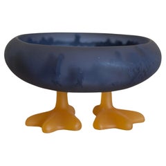 Small Duckling Tray in Blue Resin by Paola Valle