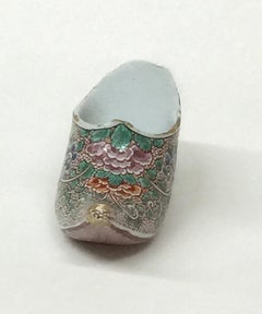 Dutch 18th Century Polychrome Earthenware Shoe Slippery