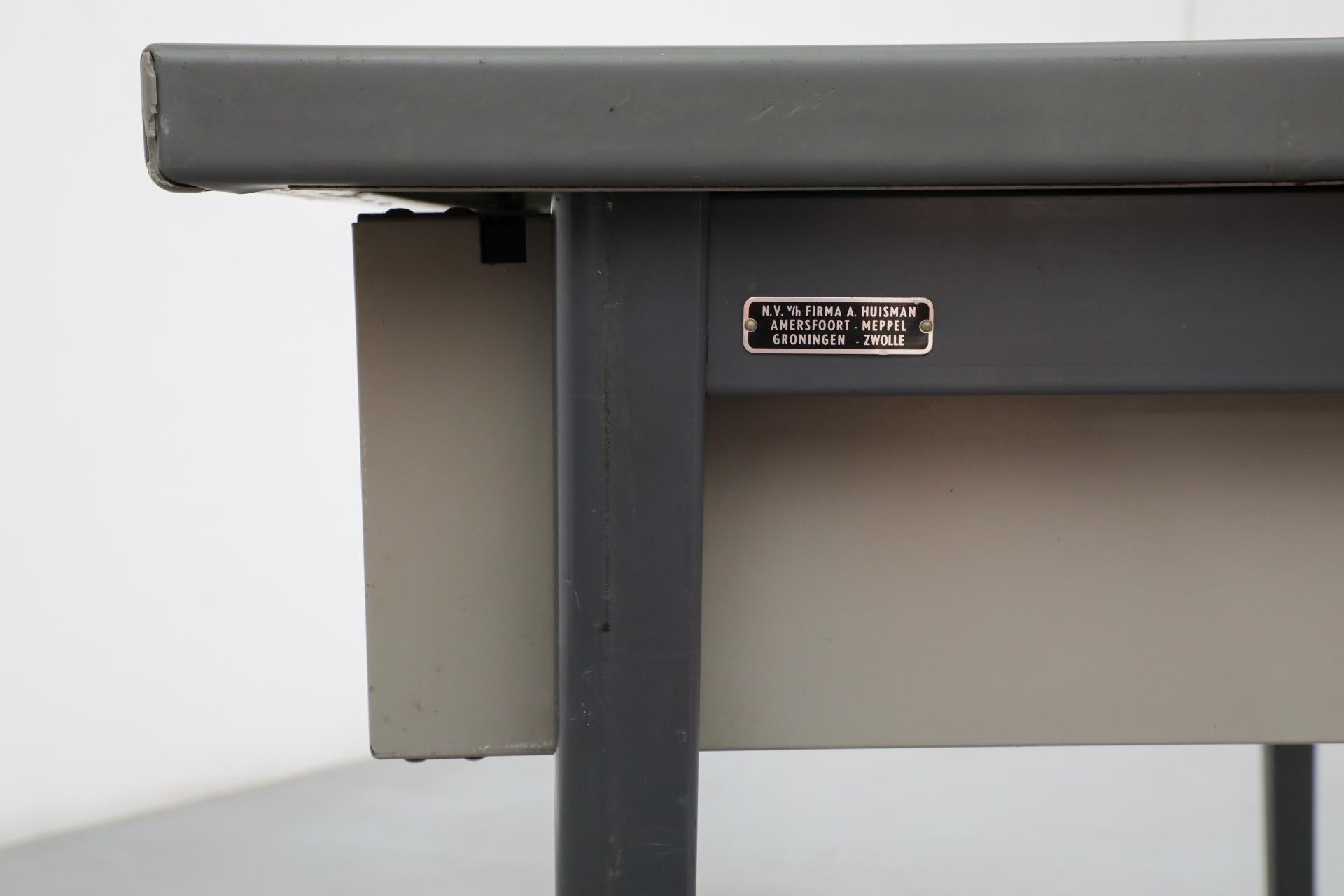 Small Dutch Enameled Metal Industrial 