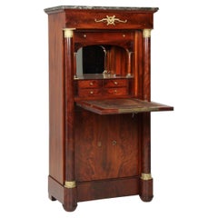 Small Early 19th Century Empire secretaire, Mahogany, France circa 1820