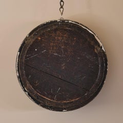 Small Early 19th century Japanned Convex Mirror