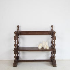 Small Early 19th Century Rustic Oak Church Pew or Bench