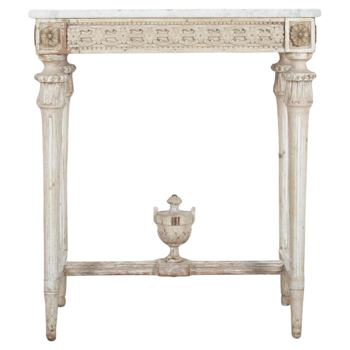 Small Early 19th Century Swedish Gustavian Console Table For Sale