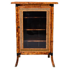 Small Early 20th C Bamboo One Door Cabinet