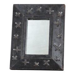 Small Early 20th C. Ebonsied Dutch Mirror