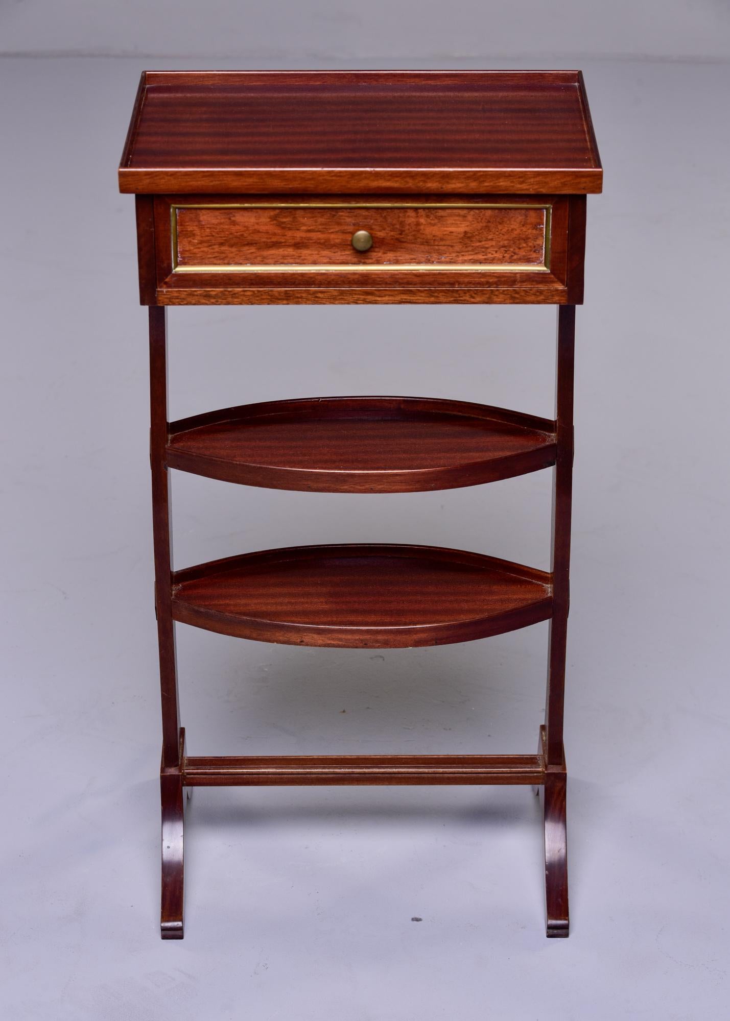 Small Early 20th C French Mahogany Side Table In Good Condition In Troy, MI