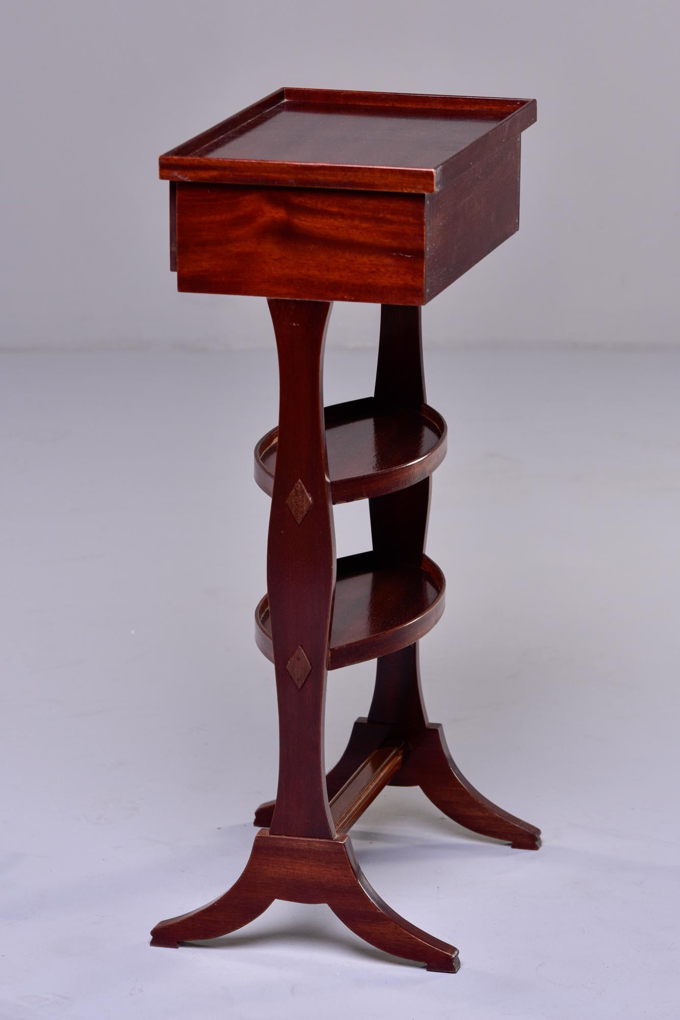 Small Early 20th C French Mahogany Side Table 1