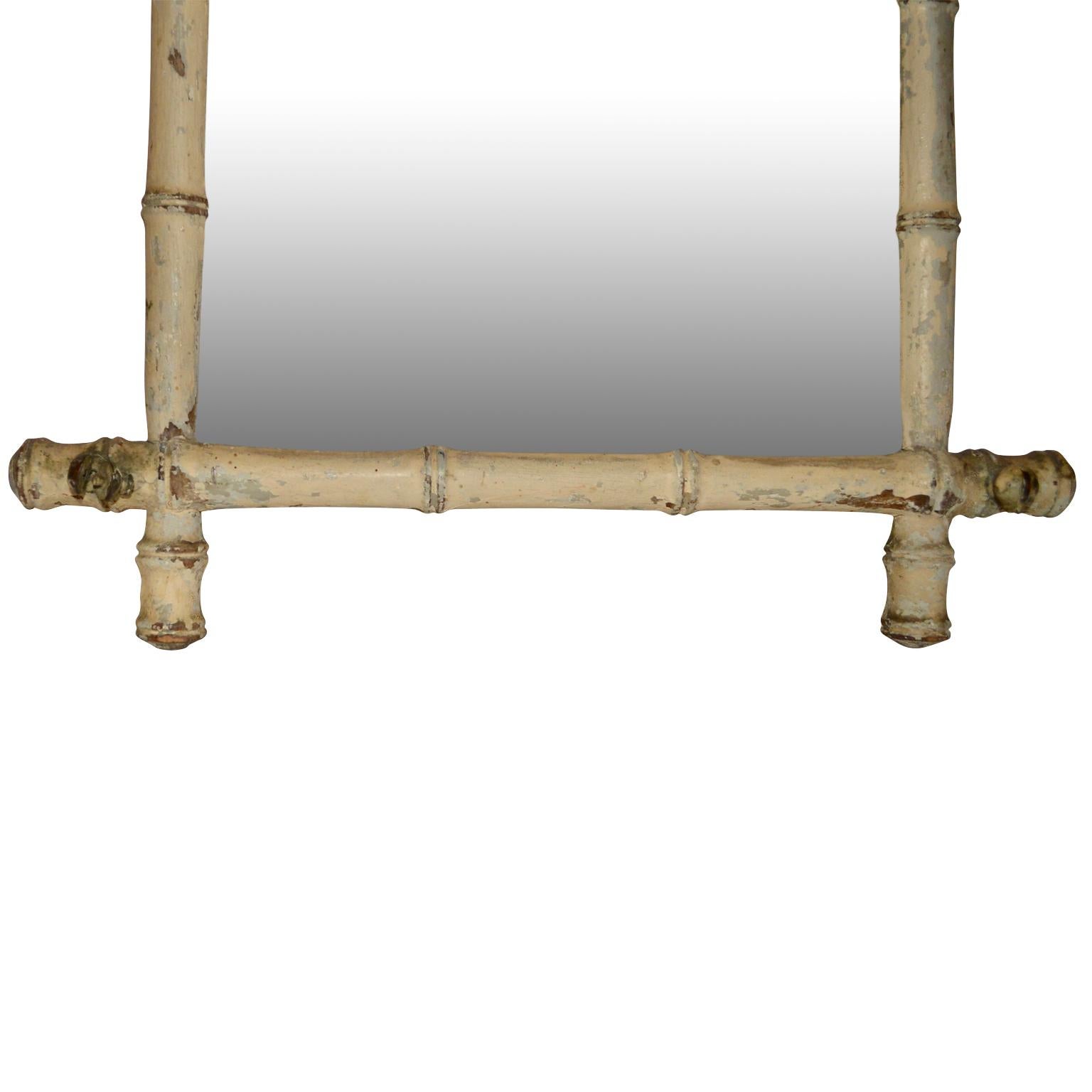 painted bamboo mirror