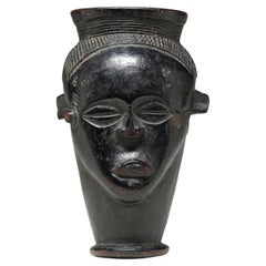 Small early Kuba Cup With Sweet Face, Fine Hair, Handle DRC, Africa