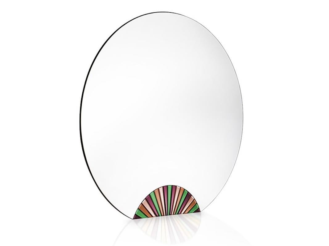 Post-Modern Small Eclipse Mirror For Sale