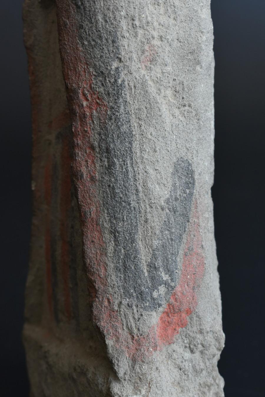 Piccolo Buddha in pietra del periodo Edo dal Giappone/Jizo Bodhisattva/1800s/Amuleto in vendita 6