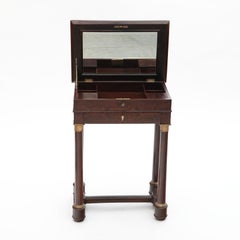 Small Elegant Charles X worktable ore Side table in Mahogany