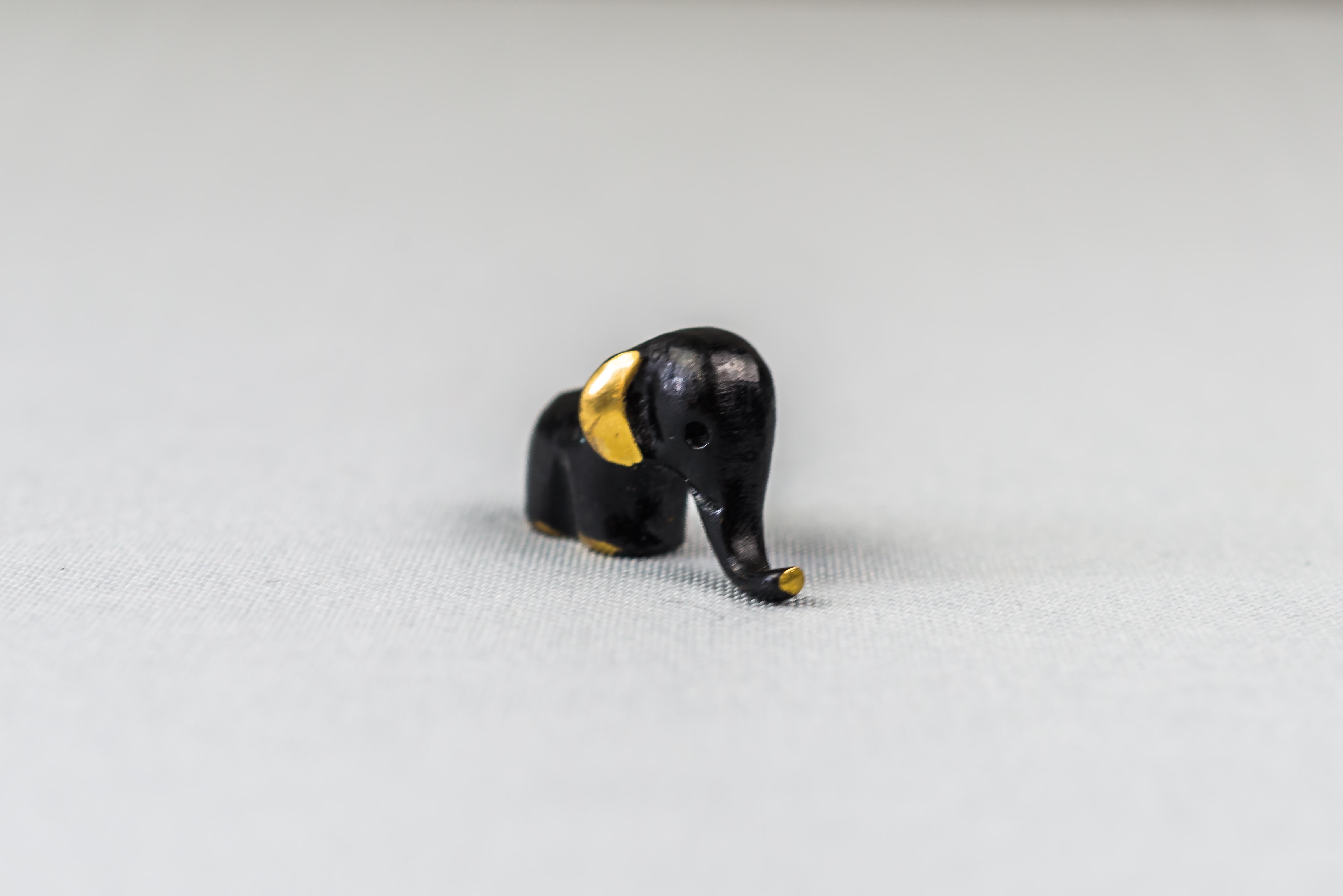 Austrian Small Elephant Figurine by Walter Bosse, circa 1950s