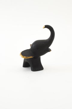 Small Elephant Figurine by Walter Bosse Vienna Around 1950s