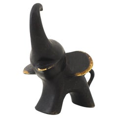 Small Elephant Figurine by Walter Bosse Vienna Around 1950s