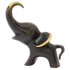 Small Elephant Figurine by Walter Bosse Vienna Around 1950s ( marked )