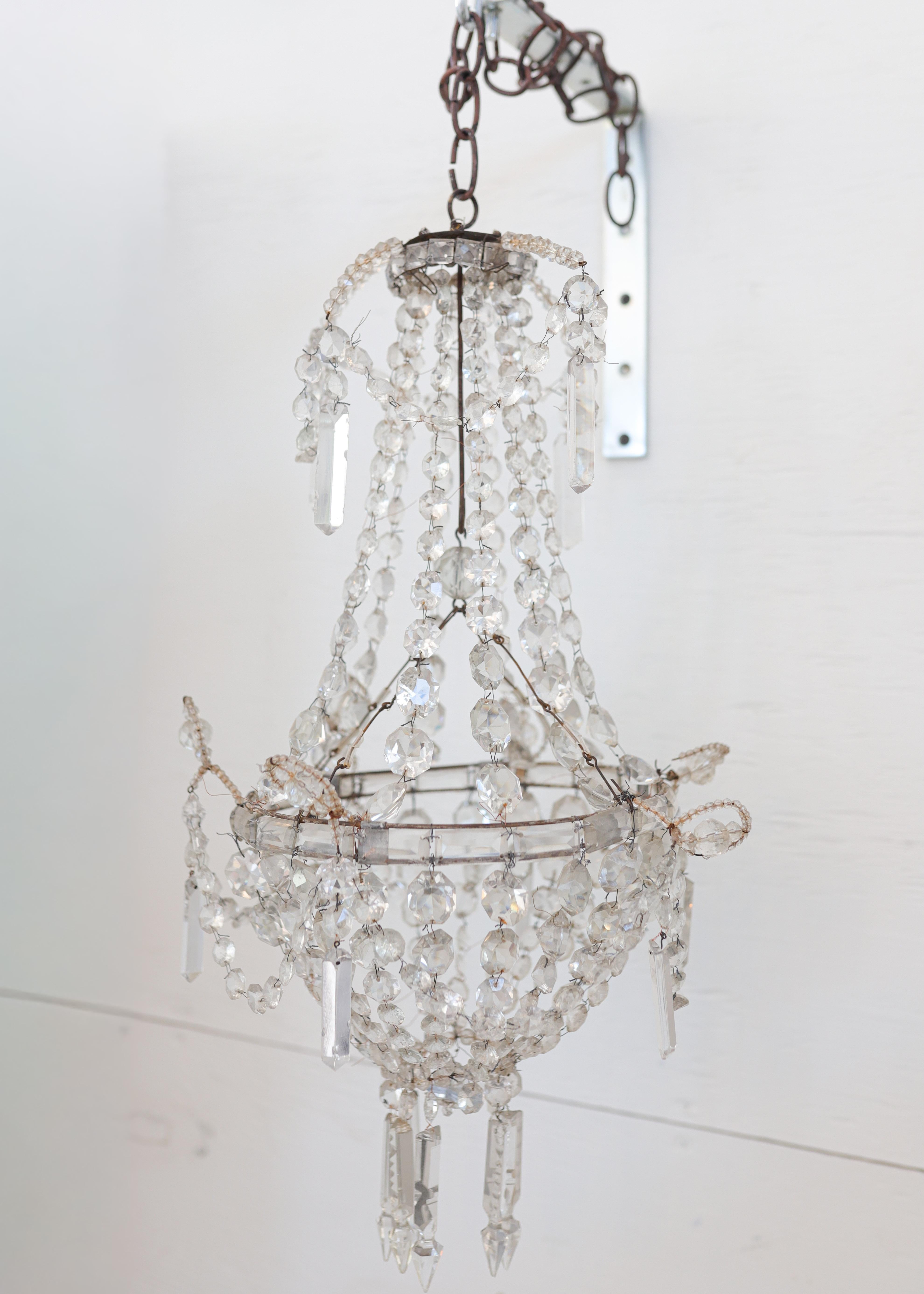 Pequeña araña de ascensor de París siglo XIX en venta