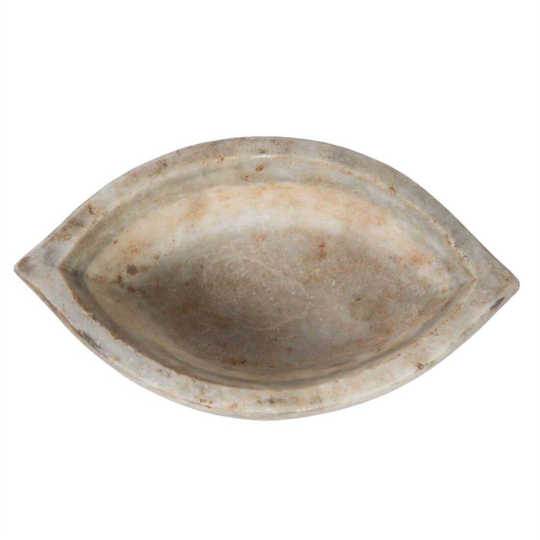Unknown Small Elliptical Marble Bowl
